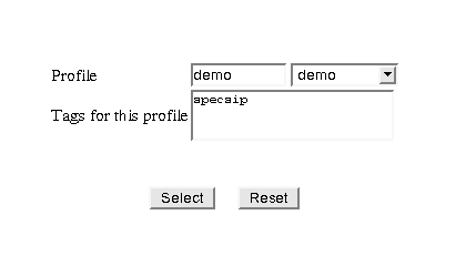 Benchmark profile selection